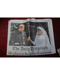 Daily Telegraph + supplement 21st May 2018 - reporting on wedding of Prince Harry / Meghan Markle